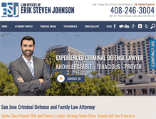 Tablet Screenshot of erik-johnson-law.com